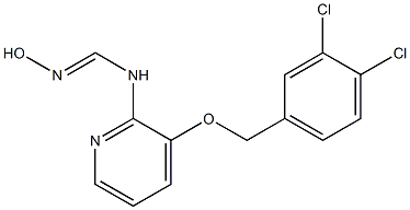 N-{3-[(3,4-dichlorobenzyl)oxy]pyridin-2-yl}-N'-hydroxyiminoformamide 结构式