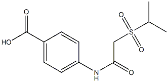 4-{[2-(isopropylsulfonyl)acetyl]amino}benzoic acid 结构式
