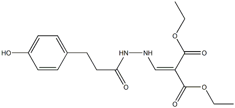 diethyl 2-({2-[3-(4-hydroxyphenyl)propanoyl]hydrazino}methylidene)malonate 结构式