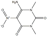 6-amino-1,3-dimethyl-5-nitro-1,2,3,4-tetrahydropyrimidine-2,4-dione 结构式