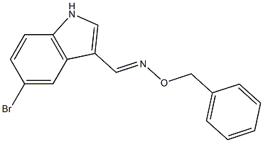 5-bromo-1H-indole-3-carbaldehyde O-benzyloxime 结构式