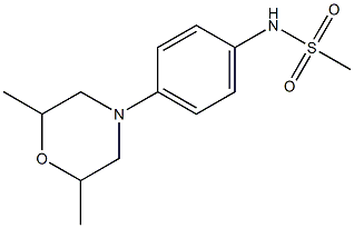 N-[4-(2,6-dimethylmorpholino)phenyl]methanesulfonamide 结构式