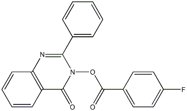 4-oxo-2-phenyl-3,4-dihydroquinazolin-3-yl 4-fluorobenzoate 结构式