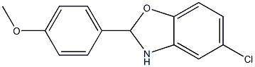 5-chloro-2-(4-methoxyphenyl)-2,3-dihydro-1,3-benzoxazole 结构式