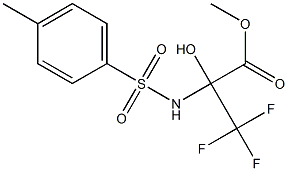 methyl 3,3,3-trifluoro-2-hydroxy-2-{[(4-methylphenyl)sulfonyl]amino}propanoate 结构式