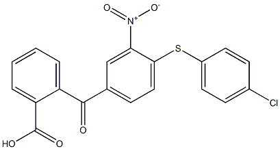 2-{4-[(4-chlorophenyl)thio]-3-nitrobenzoyl}benzoic acid 结构式