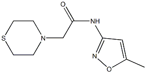 N1-(5-methylisoxazol-3-yl)-2-(1,4-thiazinan-4-yl)acetamide 结构式