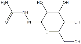 2-[3,4,5-trihydroxy-6-(hydroxymethyl)tetrahydro-2H-pyran-2-yl]hydrazine-1-carbothioamide 结构式