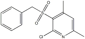 3-(benzylsulfonyl)-2-chloro-4,6-dimethylpyridine 结构式