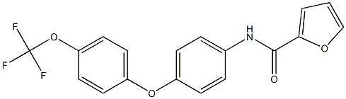 N2-{4-[4-(trifluoromethoxy)phenoxy]phenyl}-2-furamide 结构式