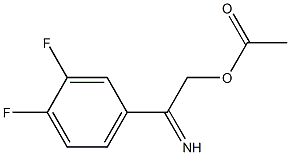 4-[(acetyloxy)ethanimidoyl]-1,2-difluorobenzene 结构式