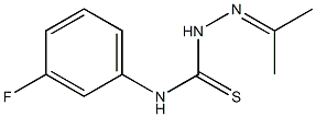 N1-(3-fluorophenyl)-2-(1-methylethylidene)hydrazine-1-carbothioamide 结构式