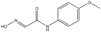 N1-(4-methoxyphenyl)-2-hydroxyiminoacetamide 结构式