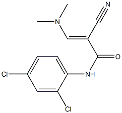 N1-(2,4-dichlorophenyl)-2-cyano-3-(dimethylamino)acrylamide 结构式