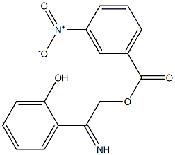 2-{[(3-nitrobenzoyl)oxy]ethanimidoyl}phenol 结构式