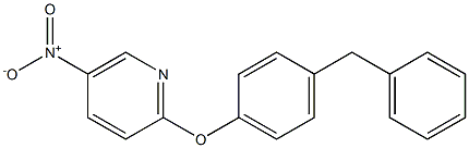 2-(4-benzylphenoxy)-5-nitropyridine 结构式