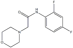 N1-(2,4-difluorophenyl)-2-morpholinoacetamide 结构式