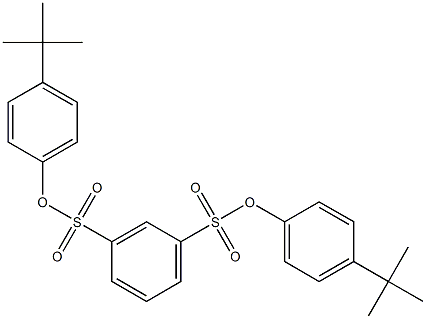 di[4-(tert-butyl)phenyl] benzene-1,3-disulfonate 结构式