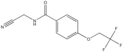 N-(cyanomethyl)-4-(2,2,2-trifluoroethoxy)benzenecarboxamide 结构式