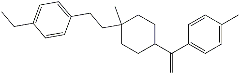 1-(4-ethylphenethyl)-1-methyl-4-[1-(4-methylphenyl)vinyl]cyclohexane 结构式