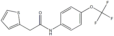 N1-[4-(trifluoromethoxy)phenyl]-2-(2-thienyl)acetamide 结构式