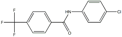 N-(4-chlorophenyl)-4-(trifluoromethyl)benzenecarboxamide 结构式