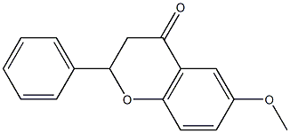 6-methoxy-2-phenylchroman-4-one 结构式