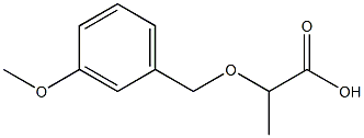 2-[(3-methoxybenzyl)oxy]propanoic acid 结构式