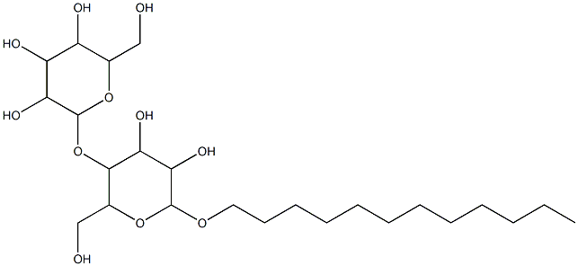 2-{[6-(dodecyloxy)-4,5-dihydroxy-2-(hydroxymethyl)tetrahydro-2H-pyran-3-yl]oxy}-6-(hydroxymethyl)tetrahydro-2H-pyran-3,4,5-triol 结构式