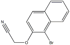 2-[(1-bromo-2-naphthyl)oxy]acetonitrile 结构式