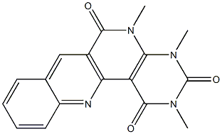 2,4,5-trimethyl-1,2,3,4,5,6-hexahydrobenzo[b]pyrimido[4,5-h][1,6]naphthyridine-1,3,6-trione 结构式