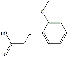 2-[2-(methylsulfanyl)phenoxy]acetic acid 结构式