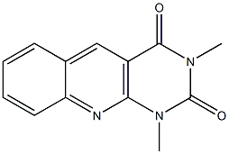 1,3-dimethyl-1,2,3,4-tetrahydropyrimido[4,5-b]quinoline-2,4-dione 结构式
