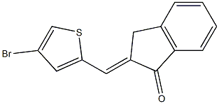 2-[(4-bromo-2-thienyl)methylidene]indan-1-one 结构式