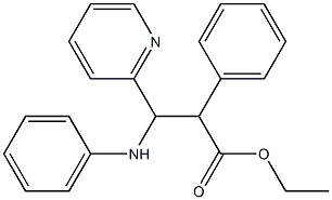 ethyl 3-anilino-2-phenyl-3-(2-pyridyl)propanoate 结构式