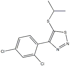 4-(2,4-dichlorophenyl)-5-(isopropylsulfanyl)-1,2,3-thiadiazole 结构式