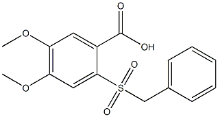 2-(benzylsulfonyl)-4,5-dimethoxybenzoic acid 结构式