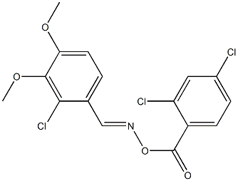 2-chloro-1-({[(2,4-dichlorobenzoyl)oxy]imino}methyl)-3,4-dimethoxybenzene 结构式