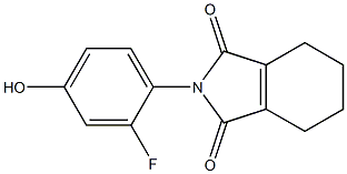 2-(2-fluoro-4-hydroxyphenyl)-4,5,6,7-tetrahydro-1H-isoindole-1,3(2H)-dione 结构式