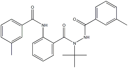 N-(2-{[1-(tert-butyl)-2-(3-methylbenzoyl)hydrazino]carbonyl}phenyl)-3-methylbenzenecarboxamide 结构式