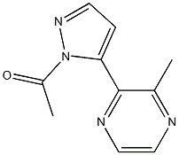 1-[5-(3-methylpyrazin-2-yl)-1H-pyrazol-1-yl]ethan-1-one 结构式