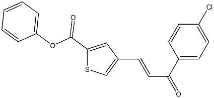 4-[(E)-3-(4-chlorophenyl)-3-oxo-1-propenyl]phenyl 2-thiophenecarboxylate 结构式