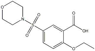 2-ethoxy-5-(morpholinosulfonyl)benzenecarboxylic acid 结构式