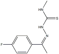 N1-methyl-2-[1-(4-fluorophenyl)ethylidene]hydrazine-1-carbothioamide 结构式