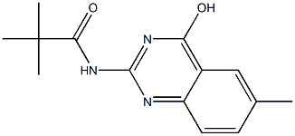 N1-(4-hydroxy-6-methylquinazolin-2-yl)-2,2-dimethylpropanamide 结构式