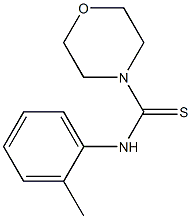 N4-(2-methylphenyl)morpholine-4-carbothioamide 结构式