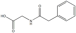 [(phenylacetyl)amino]acetic acid 结构式