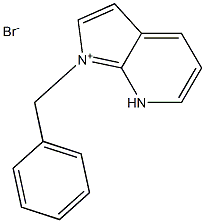 1-benzyl-7H-pyrrolo[2,3-b]pyridin-1-ium bromide 结构式