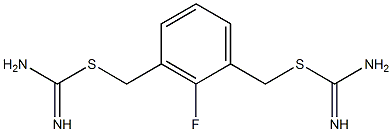 3-({[amino(imino)methyl]thio}methyl)-2-fluorobenzyl aminomethanimidothioate 结构式