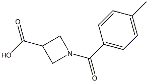 1-(4-methylbenzoyl)-3-azetanecarboxylic acid 结构式